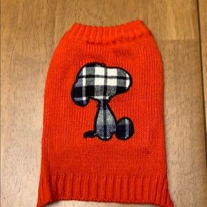 XS SNOOPY DOG SWEATER.  NEVER BEEN WORN!